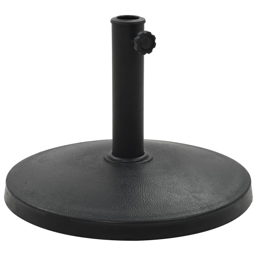 vidaXL Parasollfot rund polyresin 10 kg