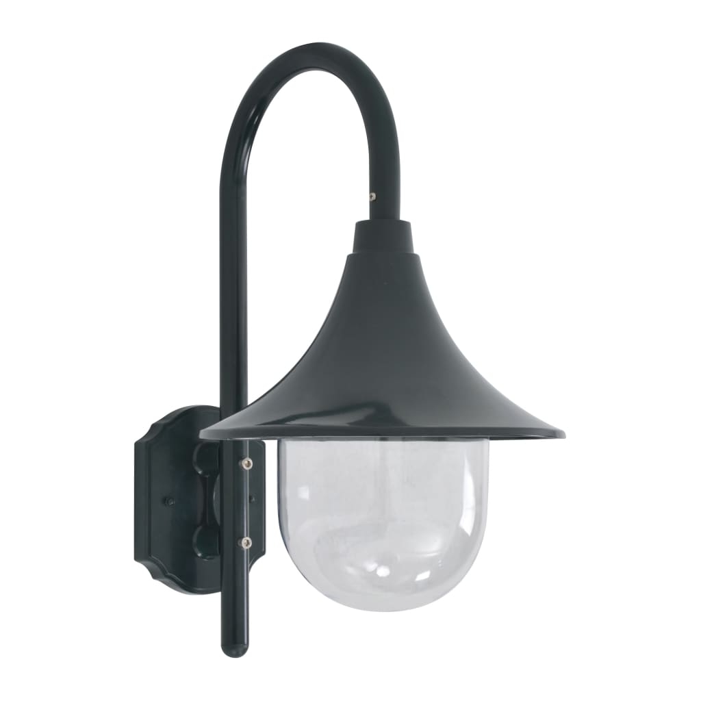vidaXL Vägglampa för trädgård E27 42 cm aluminium