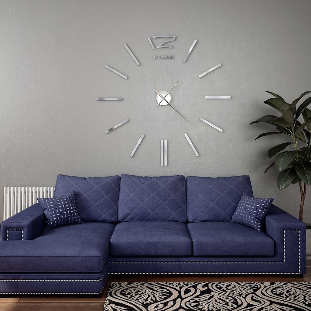 vidaXL Väggklocka 3D modern design 100 cm XXL