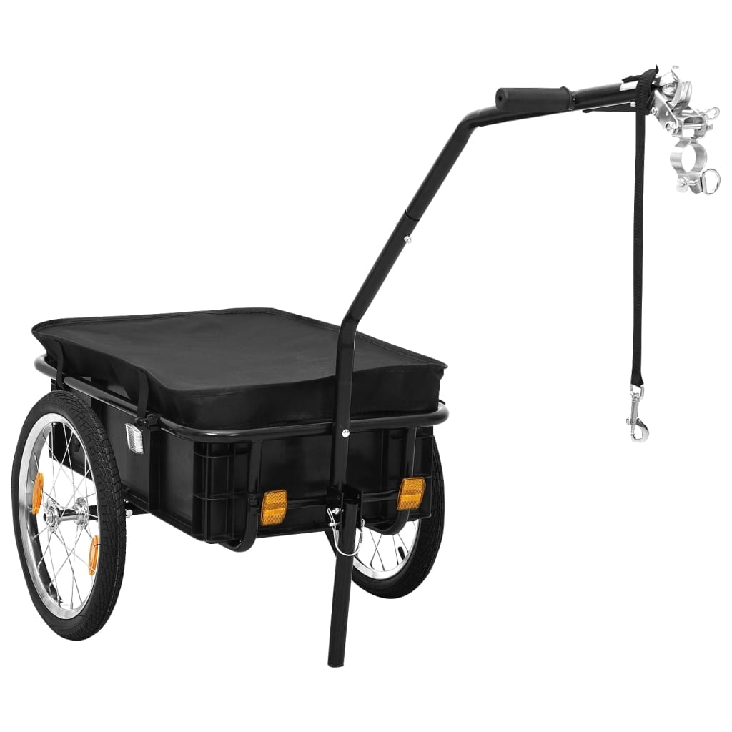 vidaXL Cykelvagn/handkärra 155x60x83 cm stål