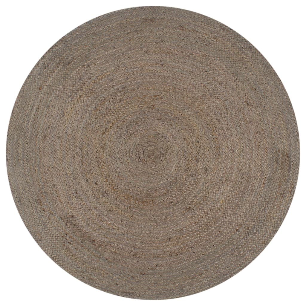 vidaXL Handgjord jutematta rund 150 cm