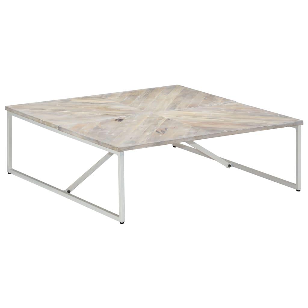 vidaXL Soffbord 110x110x36 cm massivt mangoträ