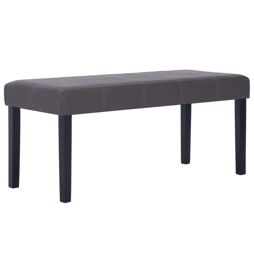vidaXL Bänk 106 cm konstläder