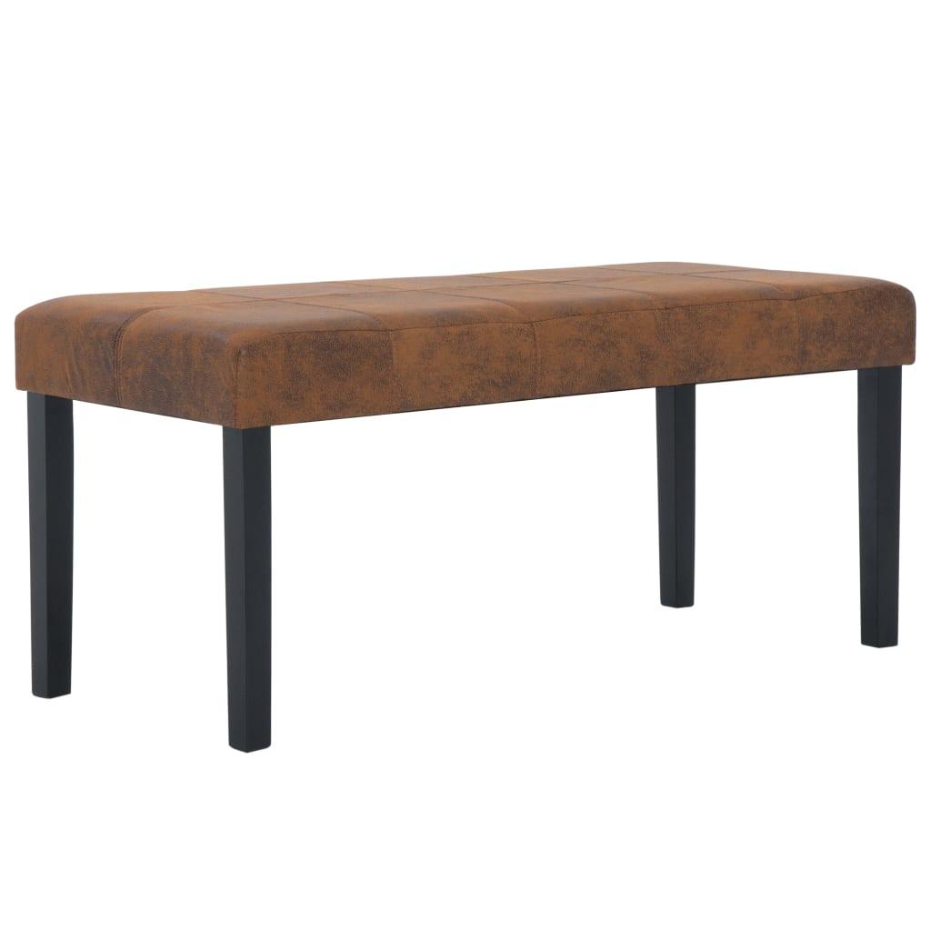 vidaXL Bänk 106 cm konstmocka