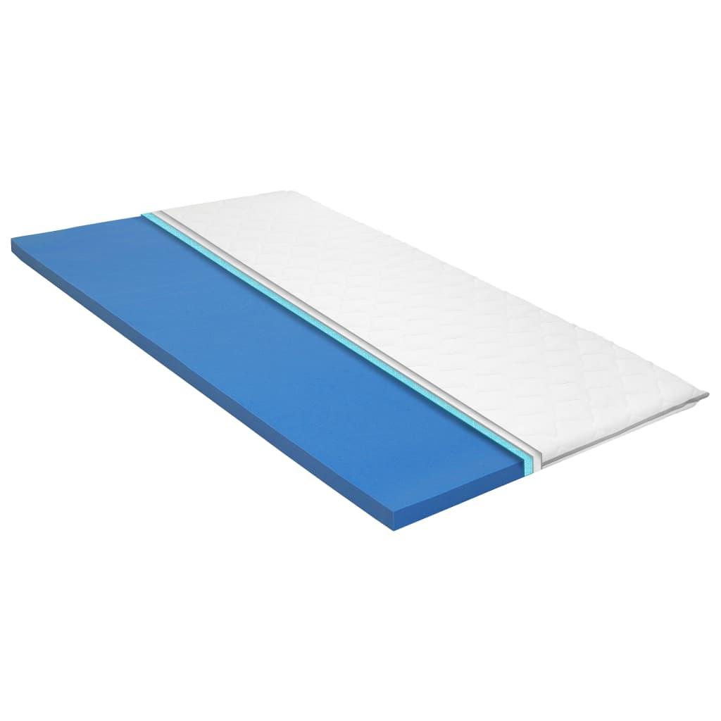 vidaXL Bäddmadrass 100x200 cm viskoelastiskt minnesskum 6 cm