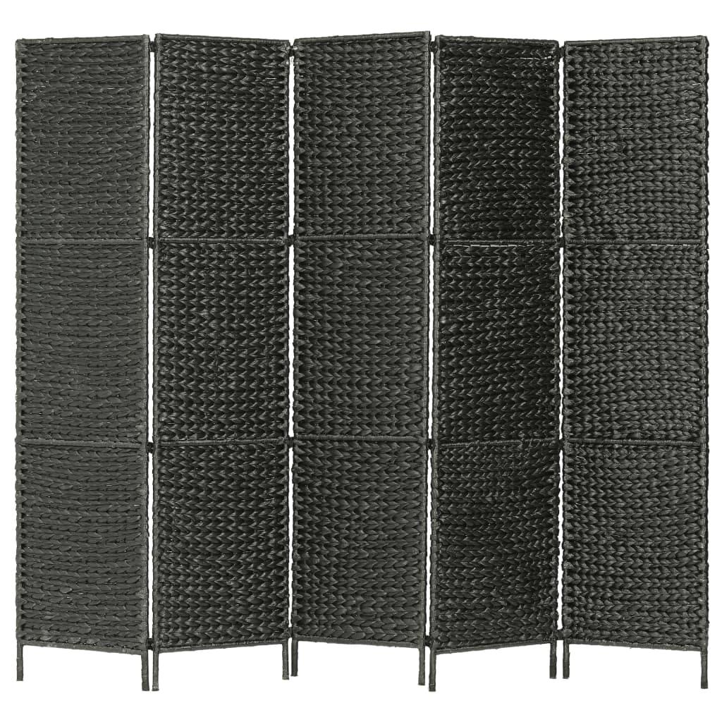 vidaXL Rumsavdelare 5 paneler vattenhyacint 193x160 cm