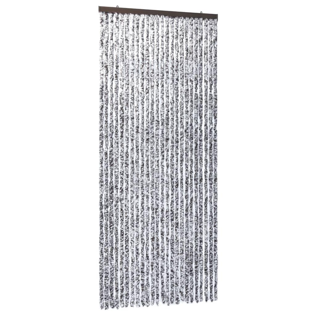 vidaXL Insektsdraperi brun och beige 100x220 cm chenille