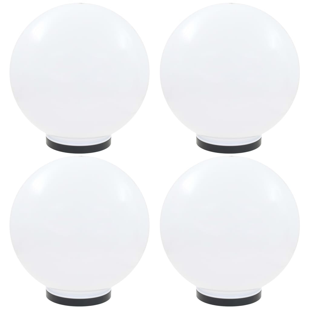 vidaXL Globlampor 4 st LED sfäriska 40 cm PMMA