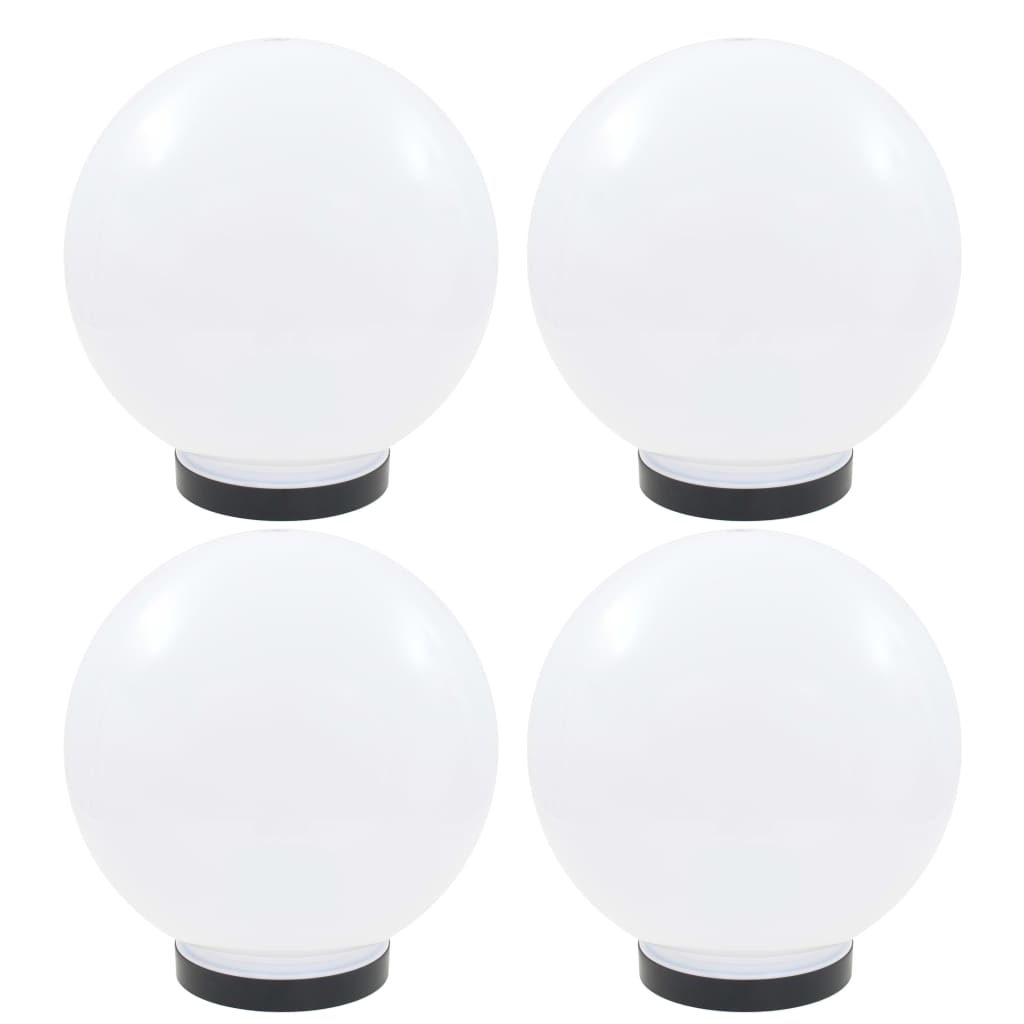vidaXL Globlampor 4 st LED sfäriska 25 cm PMMA
