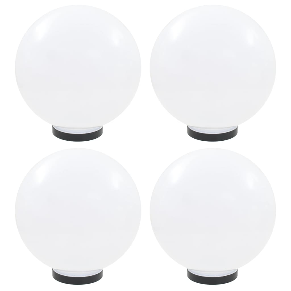 vidaXL Globlampor 4 st LED sfäriska 30 cm PMMA