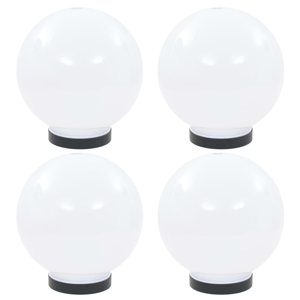 vidaXL Globlampor 4 st LED sfäriska 20 cm PMMA