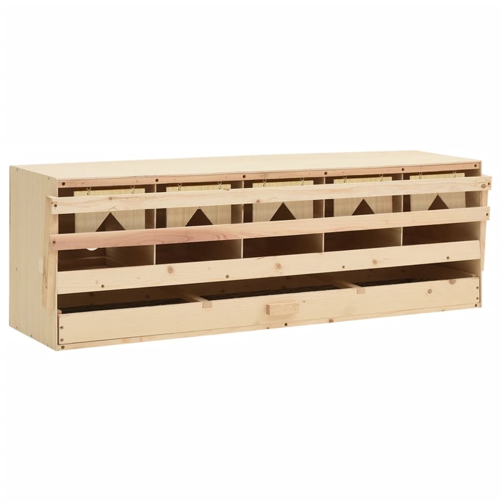 vidaXL Värprede 5 fack 117x33x38 cm massiv furu
