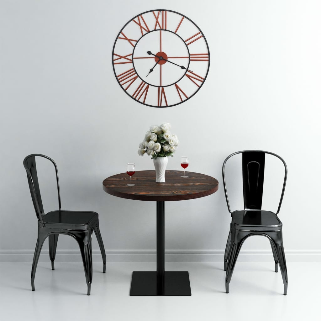 vidaXL Väggklocka metall 58 cm