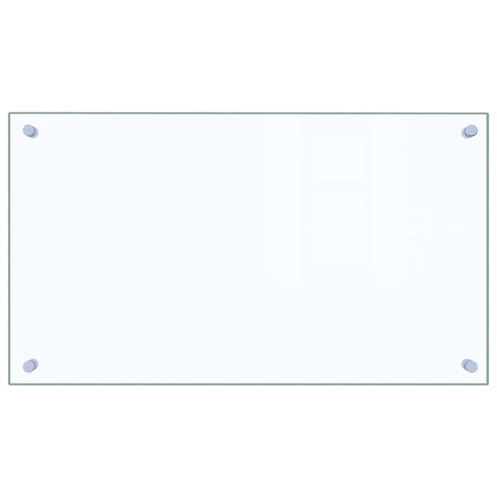 vidaXL Stänkskydd transparent 70x40 cm härdat glas