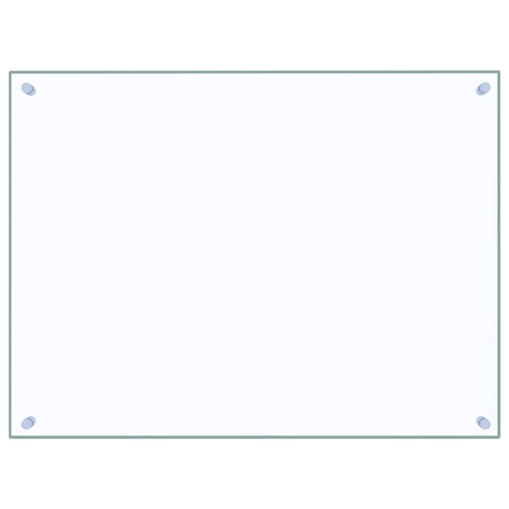 vidaXL Stänkskydd transparent 80x60 cm härdat glas