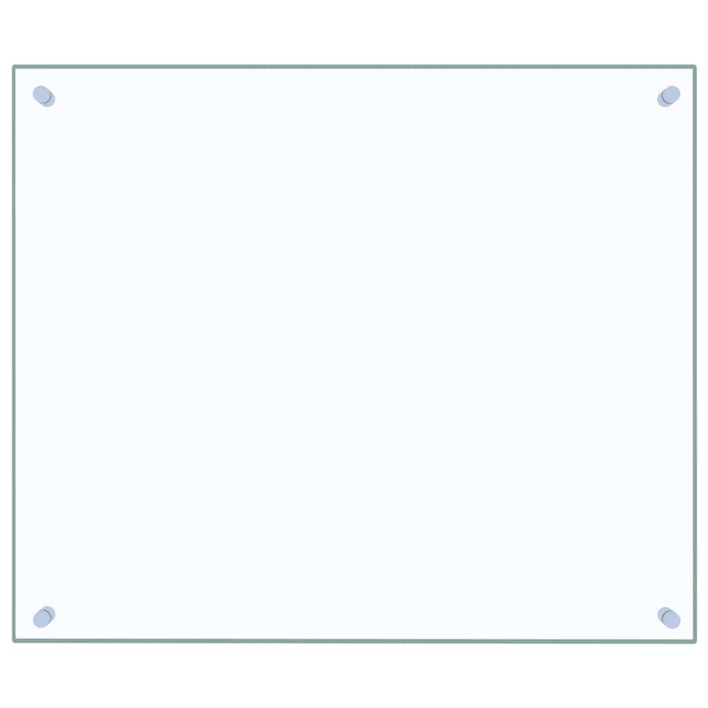 vidaXL Stänkskydd transparent 70x60 cm härdat glas