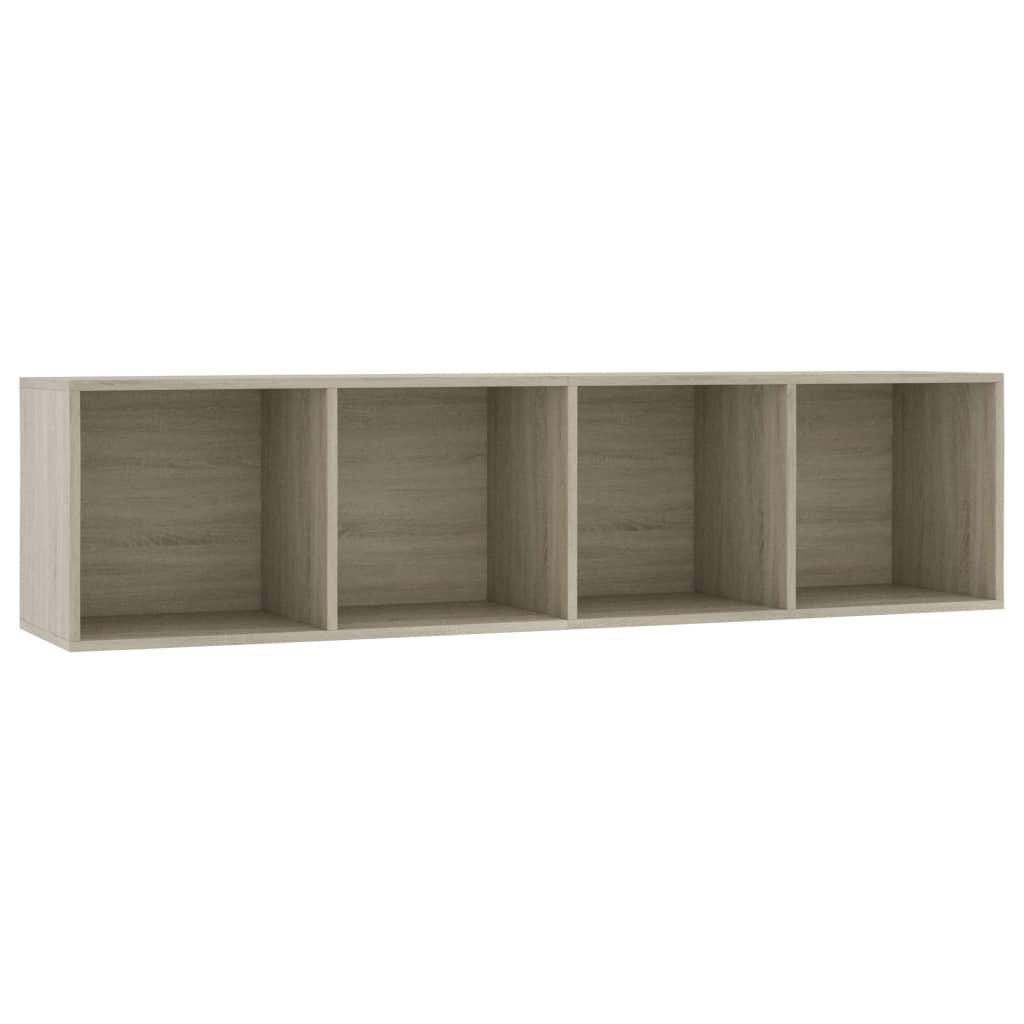vidaXL Bokhylla/TV-bänk sonoma-ek 143x30x36 cm