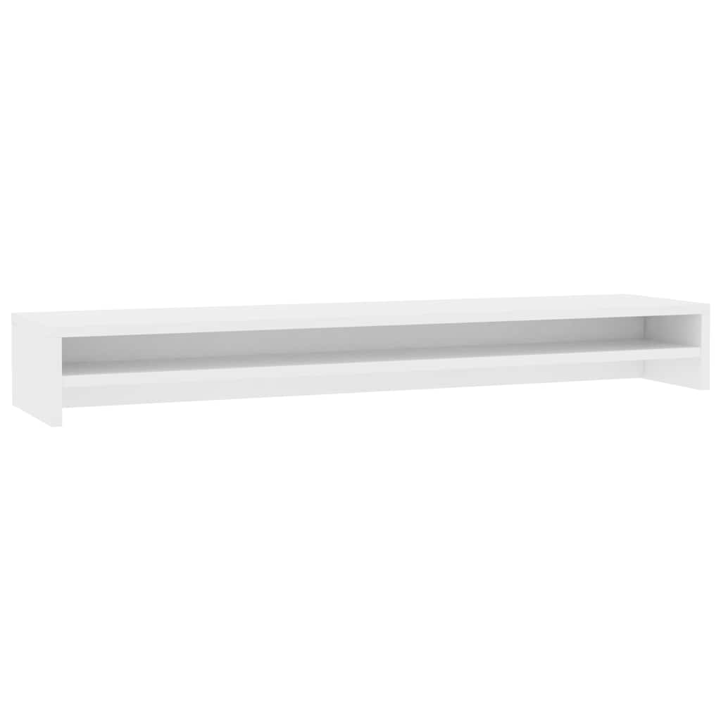 vidaXL Skärmställ vit 100x24x13 cm konstruerat trä