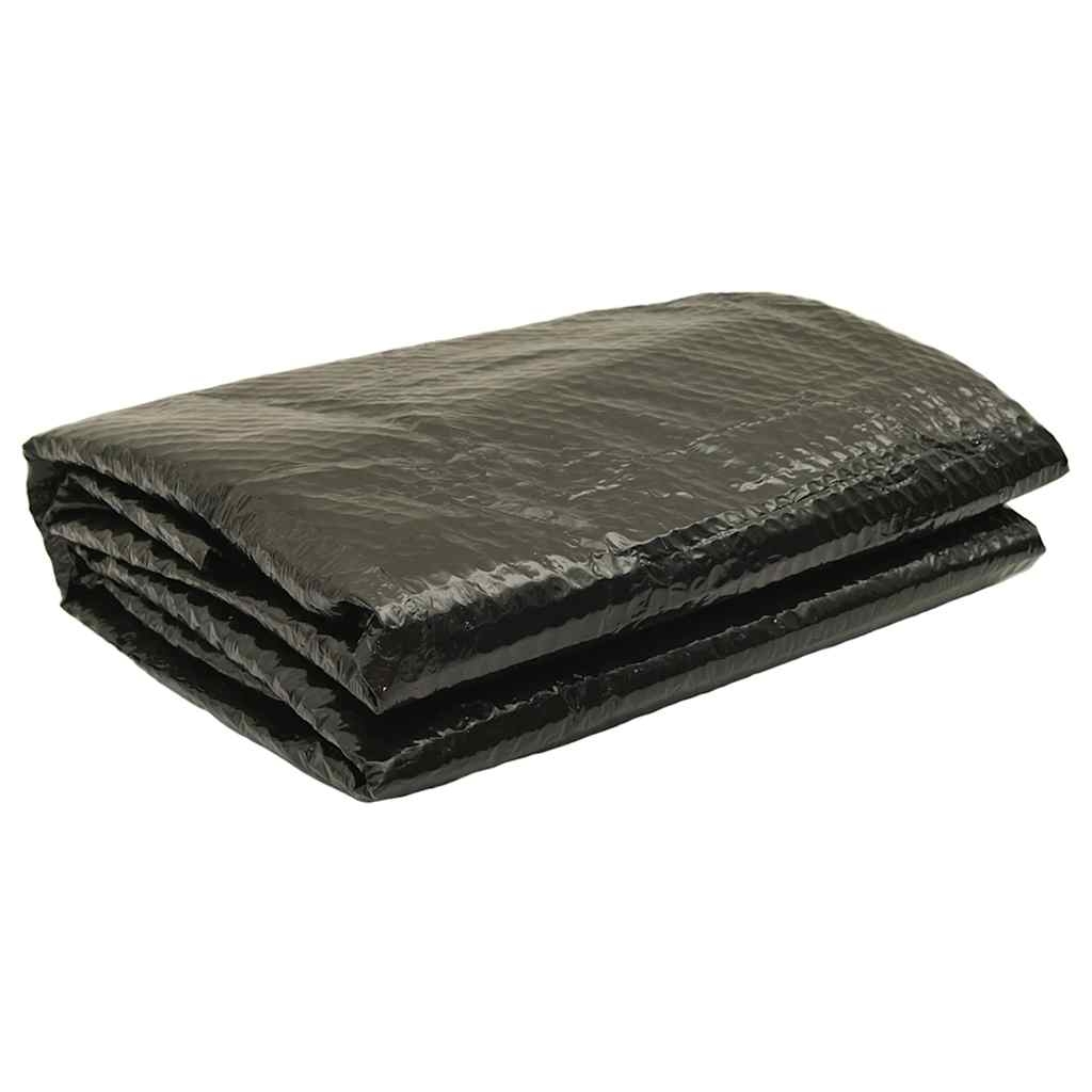 vidaXL Poolskydd svart 381 cm PE