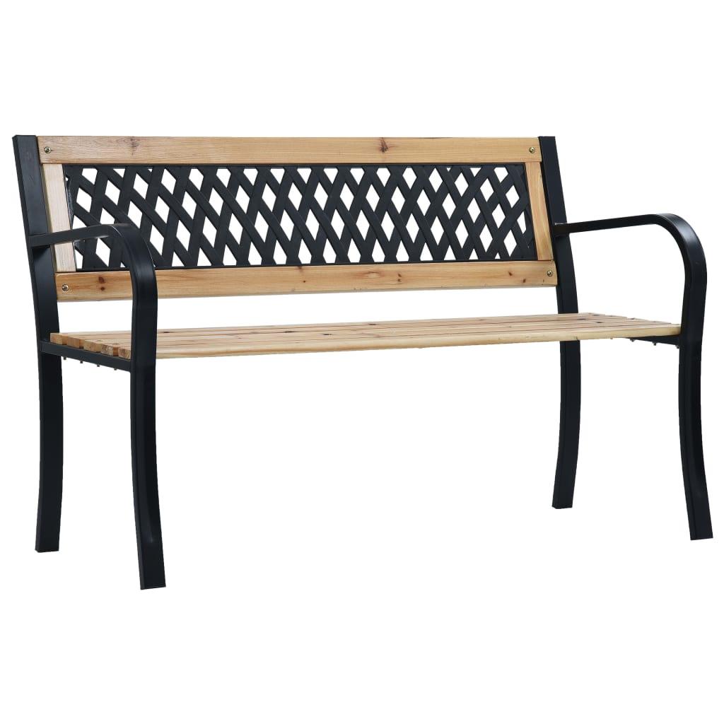 vidaXL Trädgårdsbänk 120 cm trä