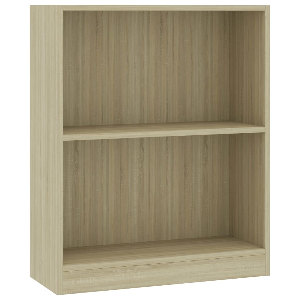 vidaXL Bokhylla sonoma-ek 60x24x76 cm konstruerat trä