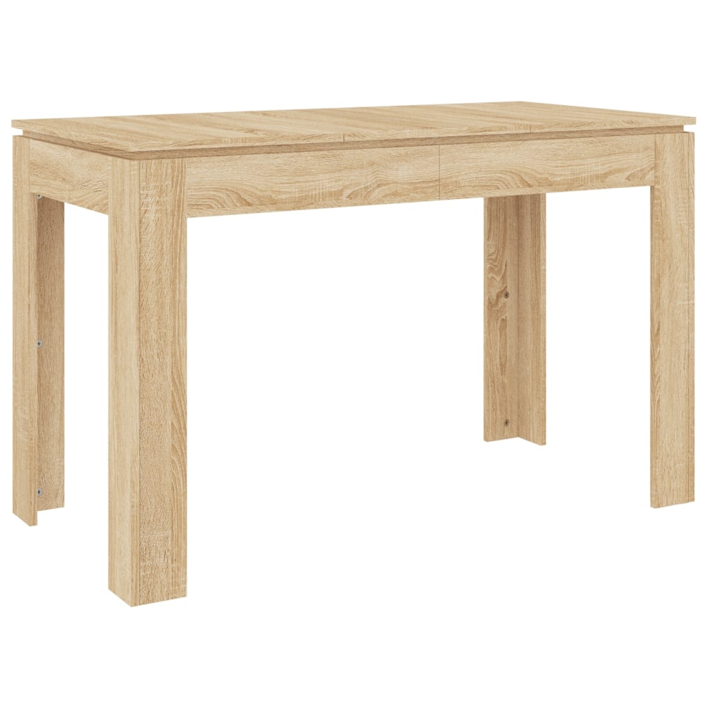 vidaXL Matbord sonoma-ek 120x60x76 cm konstruerat trä