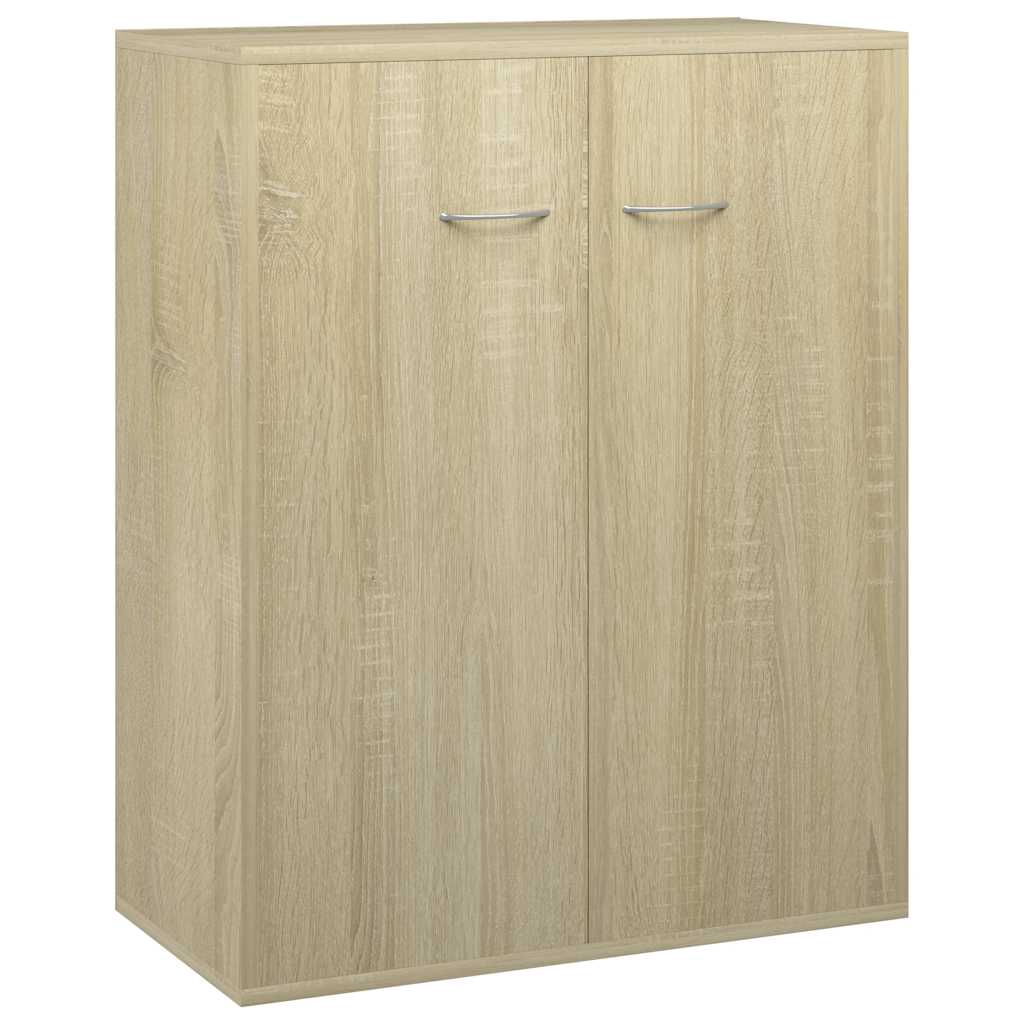 vidaXL Skänk sonoma-ek 60x30x75 cm spånskiva