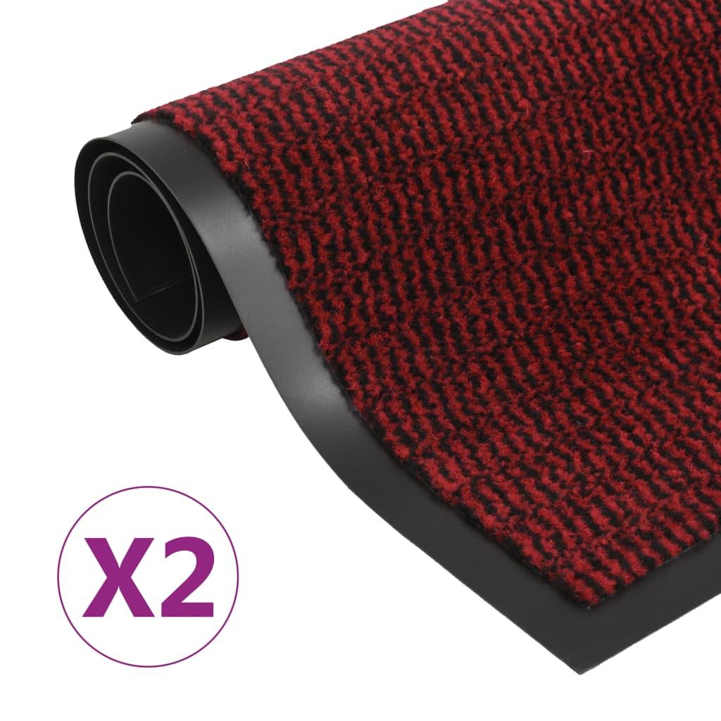vidaXL Dörrmattor 2 st rektangulär tuftad 90x150 cm