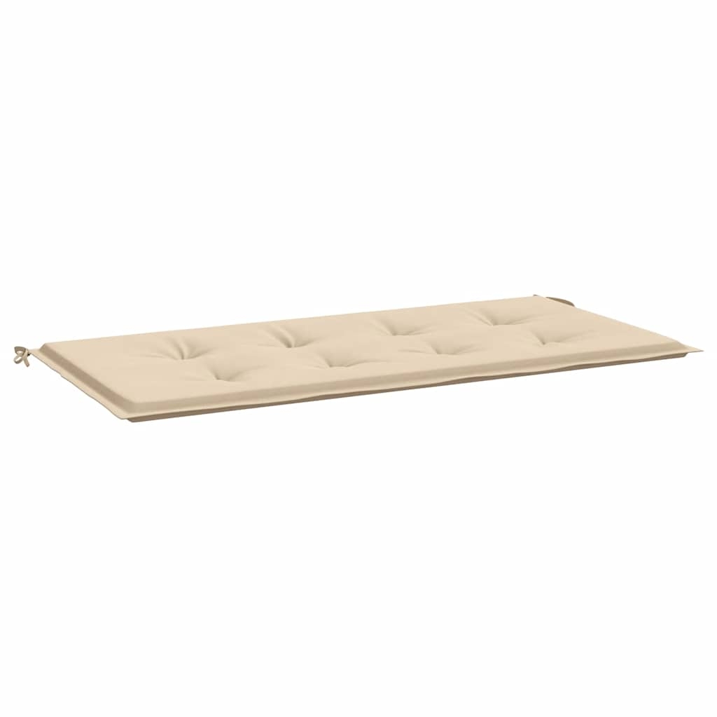 vidaXL Bänkdyna för trädgården taupe 120x50x3 cm oxfordtyg