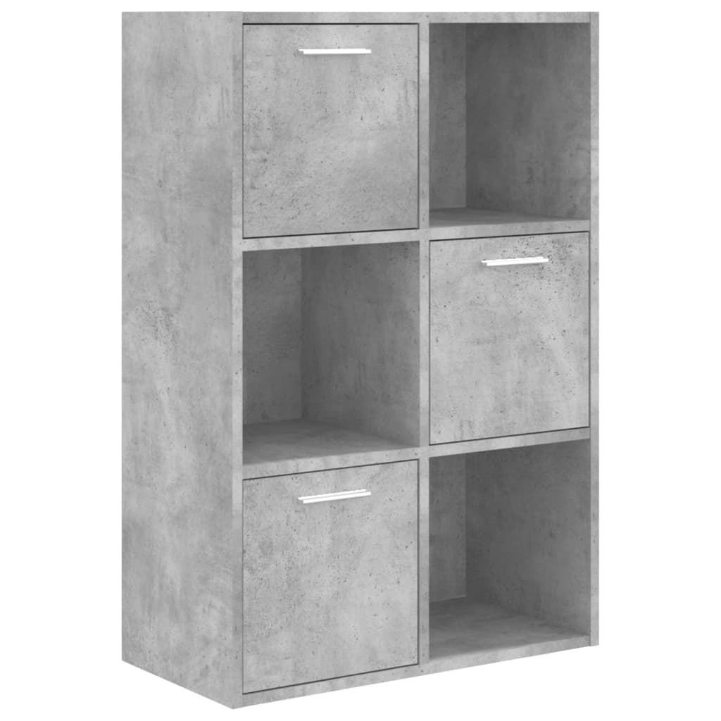 vidaXL Förvaringsskåp betonggrå 60x29,5x90 cm konstruerat trä
