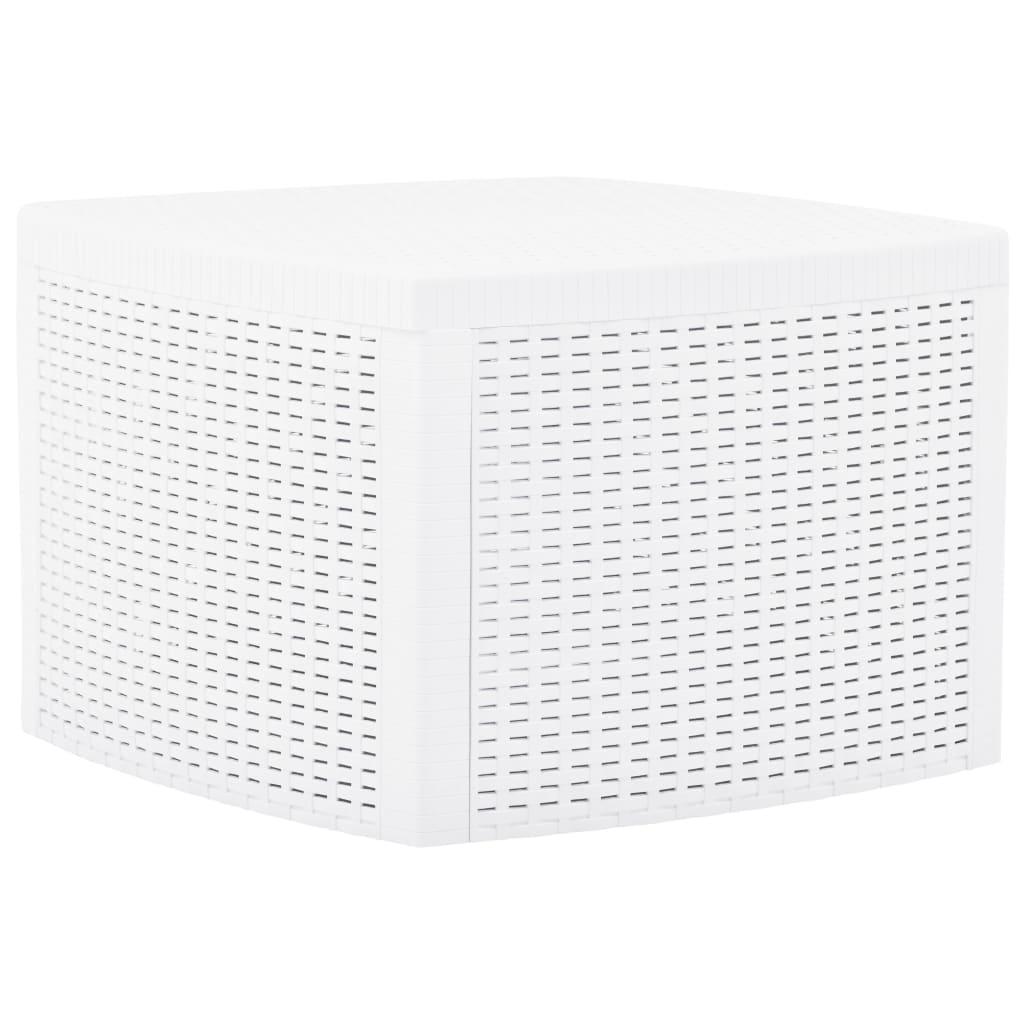 vidaXL Sidobord vit 54x54x36,5 cm plast