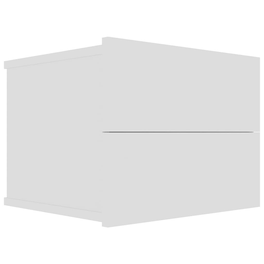 vidaXL Sängbord vit 40x30x30 cm spånskiva
