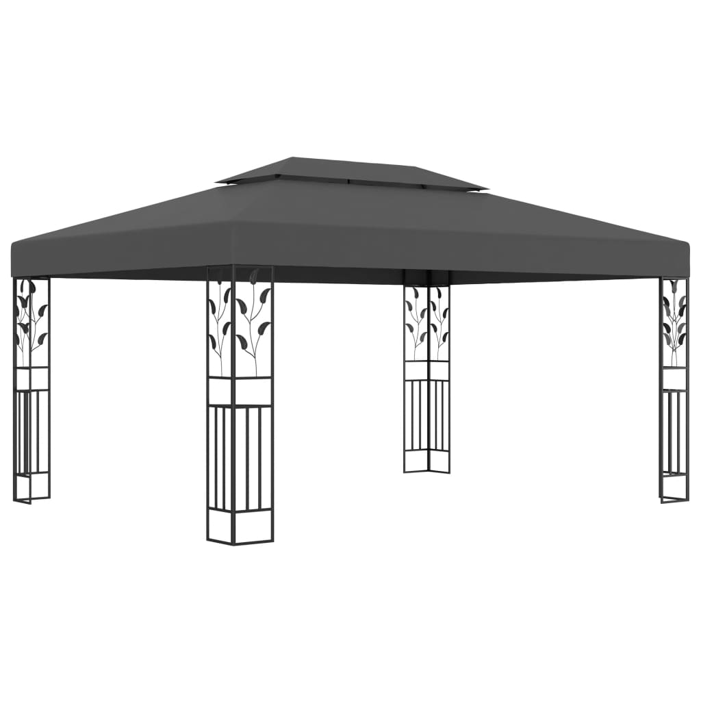 vidaXL Paviljong med dubbeltak 3x4m