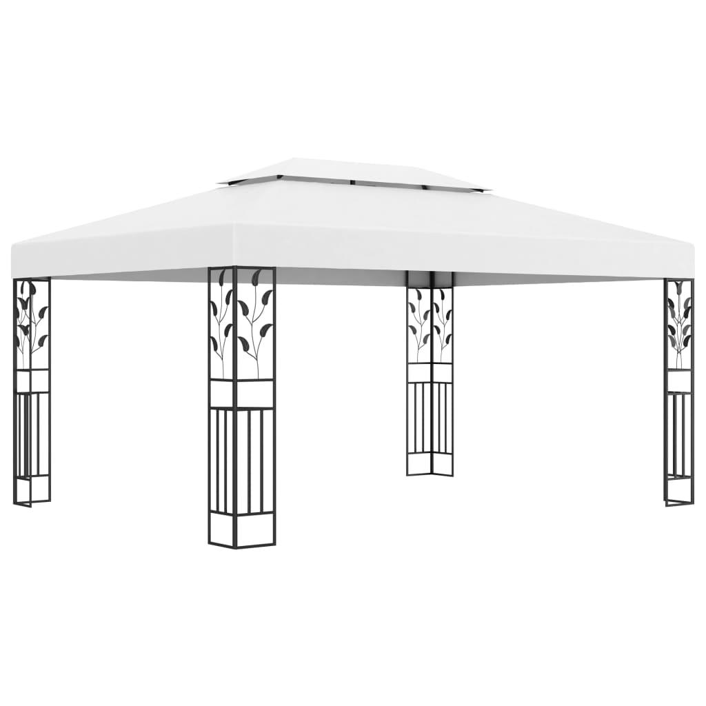 vidaXL Paviljong med dubbeltak 3x4 m