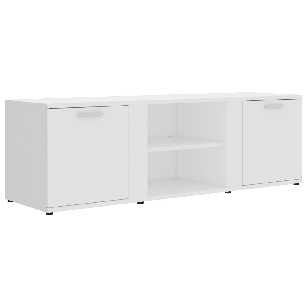 vidaXL Tv-bänk vit 120x34x37 cm konstruerat trä