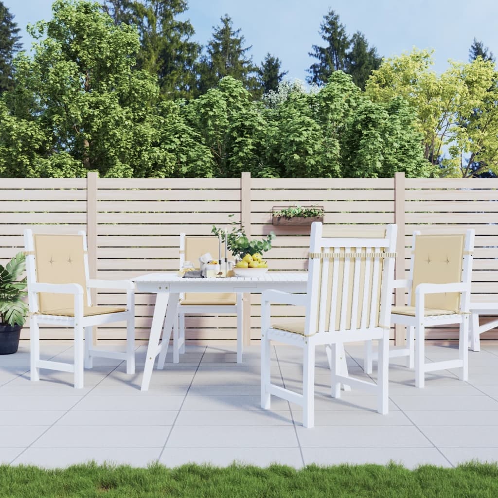 vidaXL Stolsdynor 4 st beige 100x50x3 cm oxfordtyg