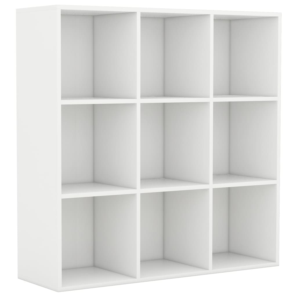 vidaXL Bokhylla vit 98x29x97,5 cm konstruerat trä