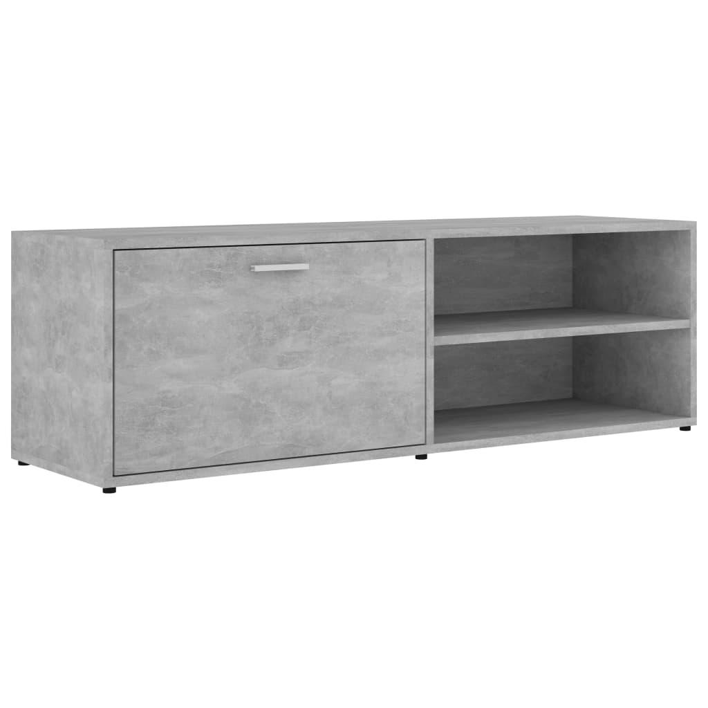 vidaXL TV-bänk betonggrå 120x34x37 cm spånskiva