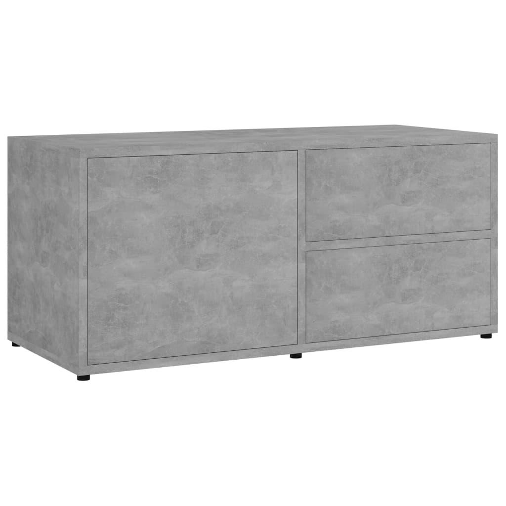 vidaXL TV-bänk betonggrå 80x34x36 cm spånskiva