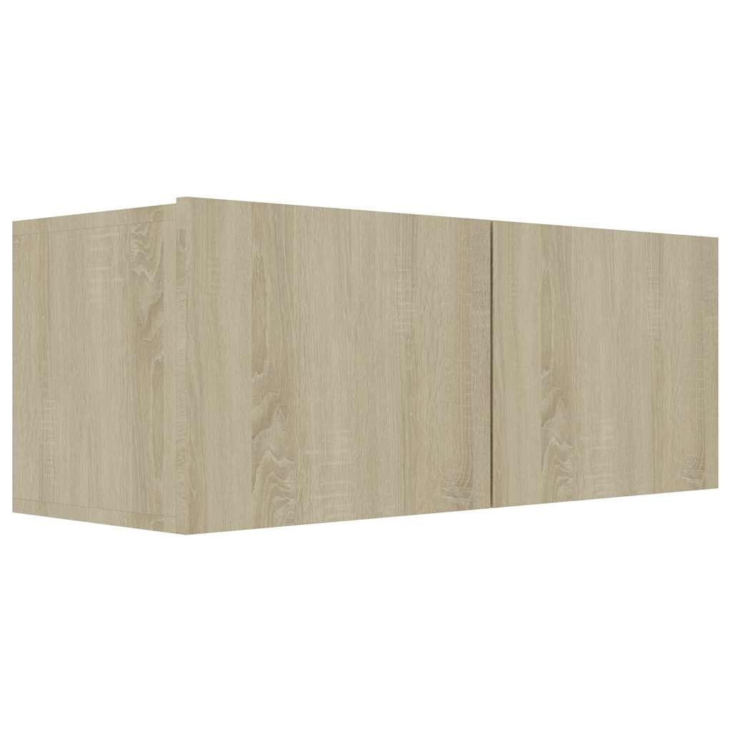 vidaXL Tv-bänk sonoma-ek 80x30x30 cm konstruerat trä
