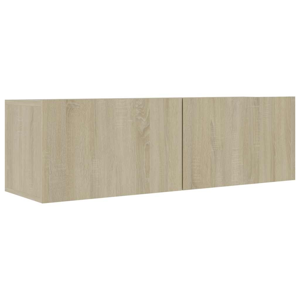 vidaXL TV-bänk sonoma-ek 100x30x30 cm konstruerat trä