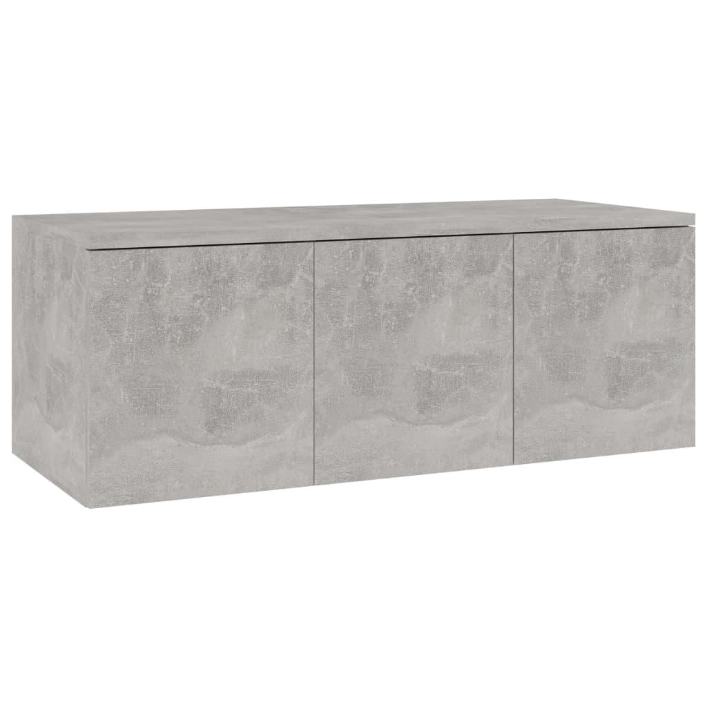 vidaXL Tv-bänk betonggrå 80x34x30 cm konstruerat trä
