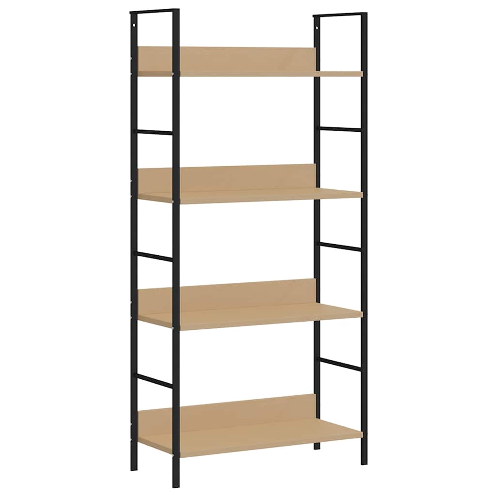 vidaXL Bokhylla 3 hyllplan ek 60x27,6x124,5 cm konstruerat trä