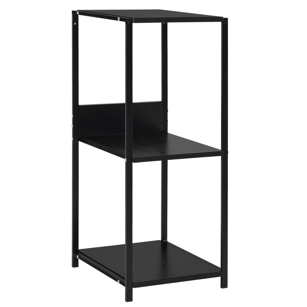 vidaXL Bokhylla svart 33,5x39,6x79,7 cm konstruerat trä