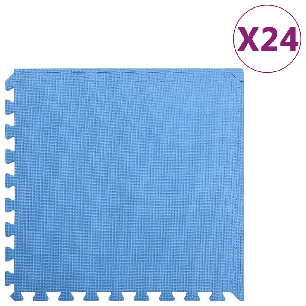 vidaXL Skyddsmatta 24 st 8,64 ㎡ EVA-skum