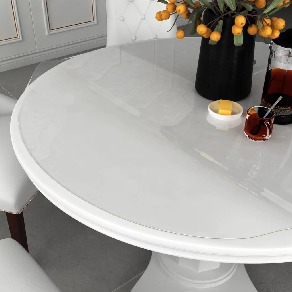 vidaXL Bordsskydd genomskinligt Ø 60 cm 1,6 mm PVC