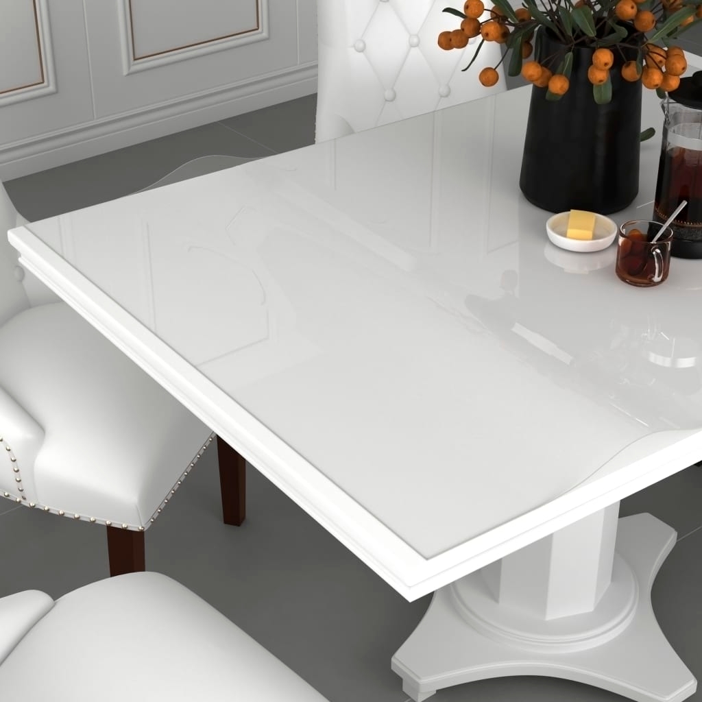 vidaXL Bordsskydd genomskinlig 180x90 cm 1,6 mm PVC