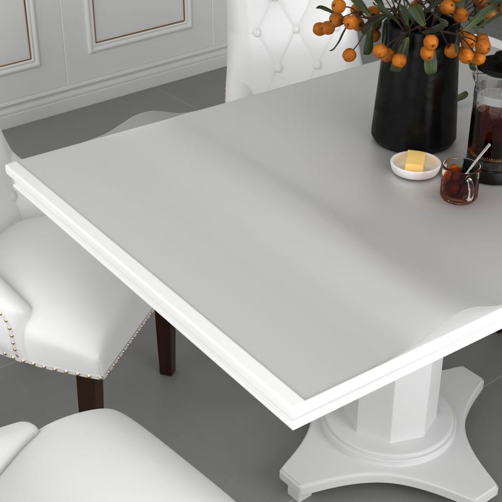 vidaXL Bordsskydd matt 90x90 cm 1,6 mm PVC