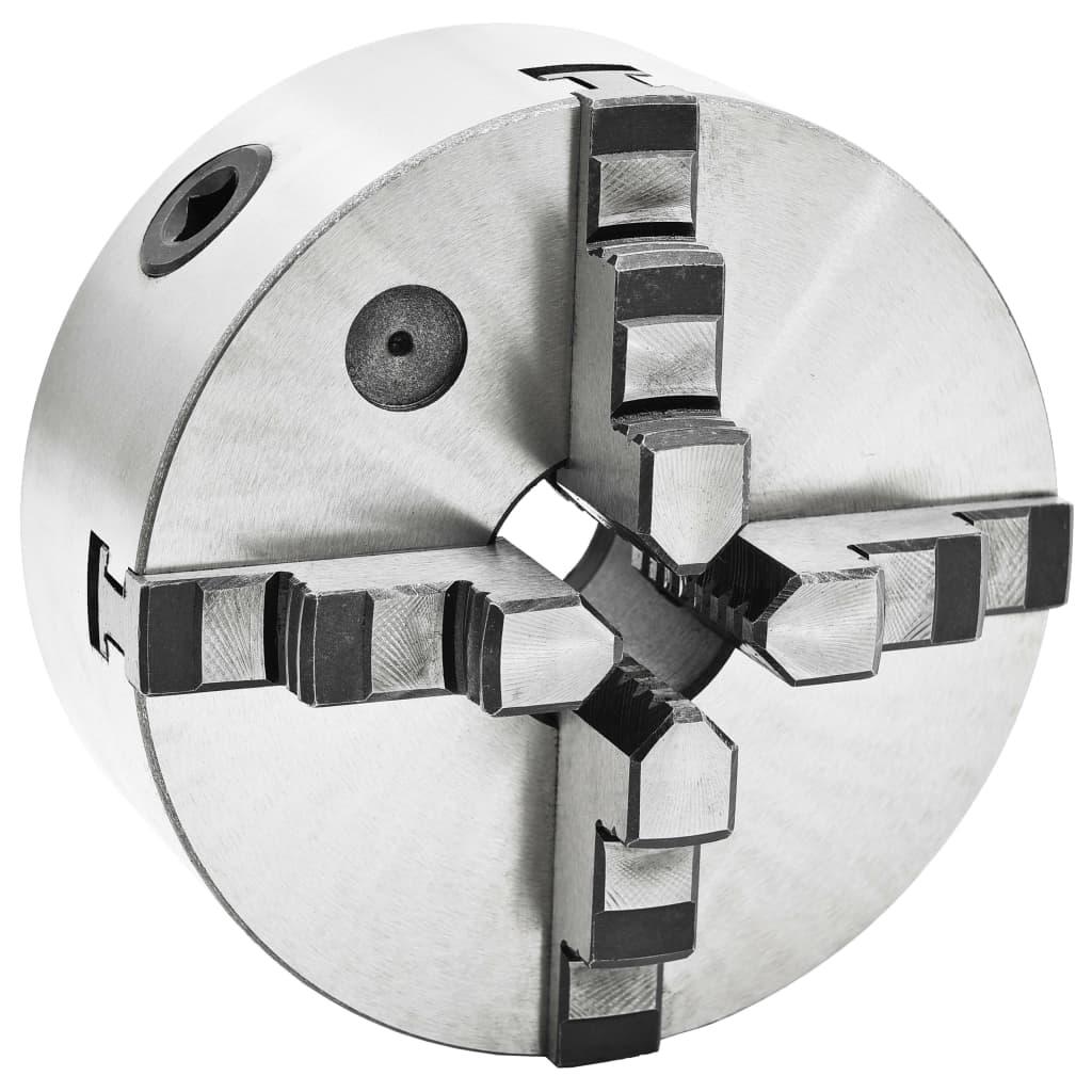 vidaXL 4-backs självjusterande svarvchuck 160 mm stål
