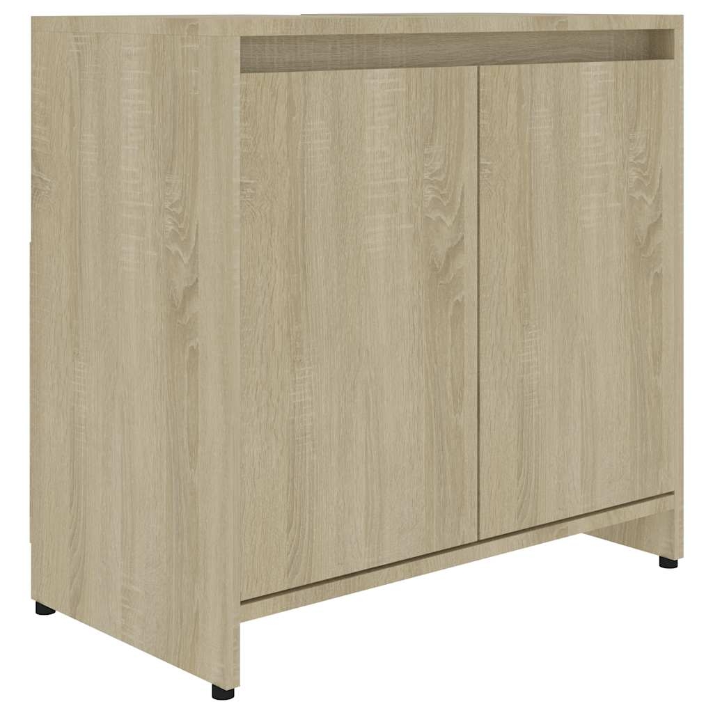 vidaXL Badrumsskåp sonoma-ek 60x33x61 cm konstruerat trä